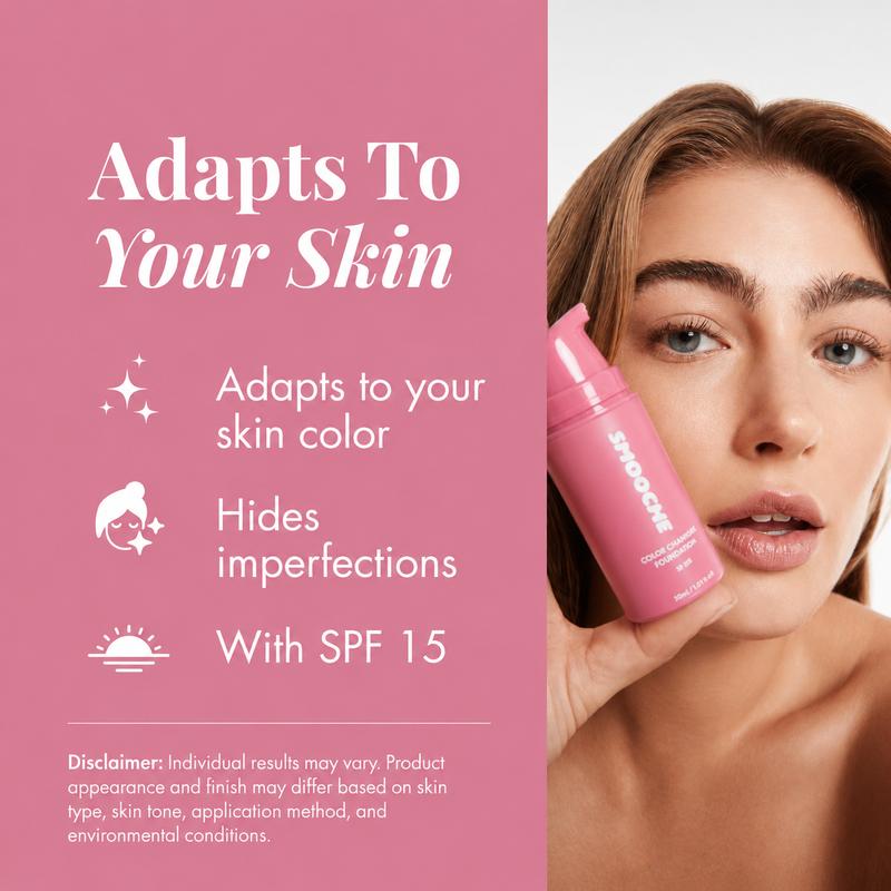 SMOOCHE Color Changing Liquid Foundation SPF15