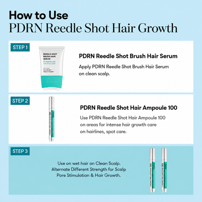 PDRN Reedle Shot Brush Hair Serum