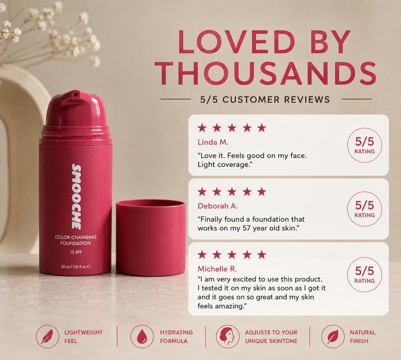 SMOOCHE Color Changing Liquid Foundation SPF15