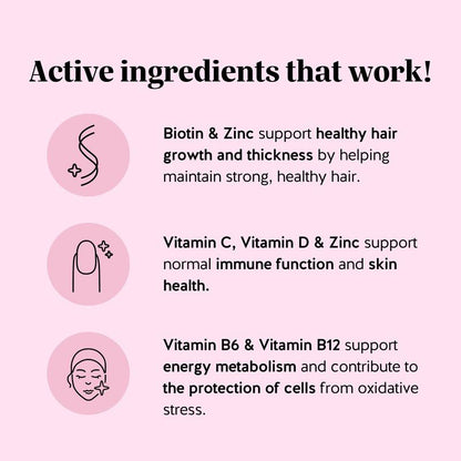 Bears with Benefits Biotin Gummies for Hair Growth, Skin & Nails
