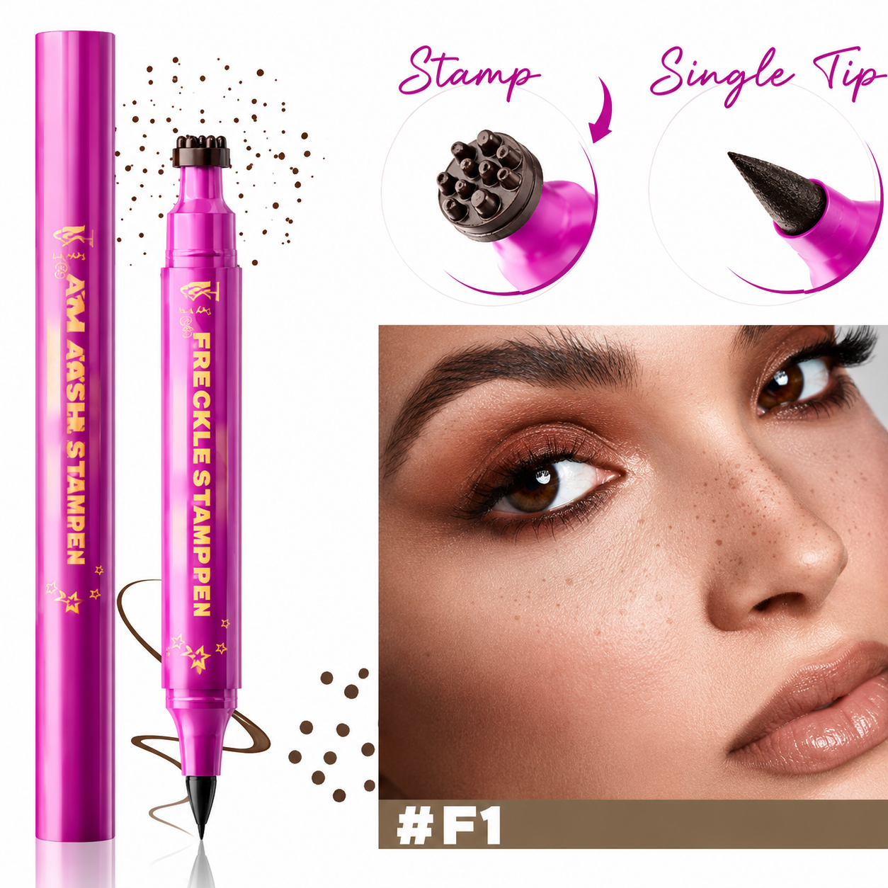 Dual-Ended Freckle Stamp Pen