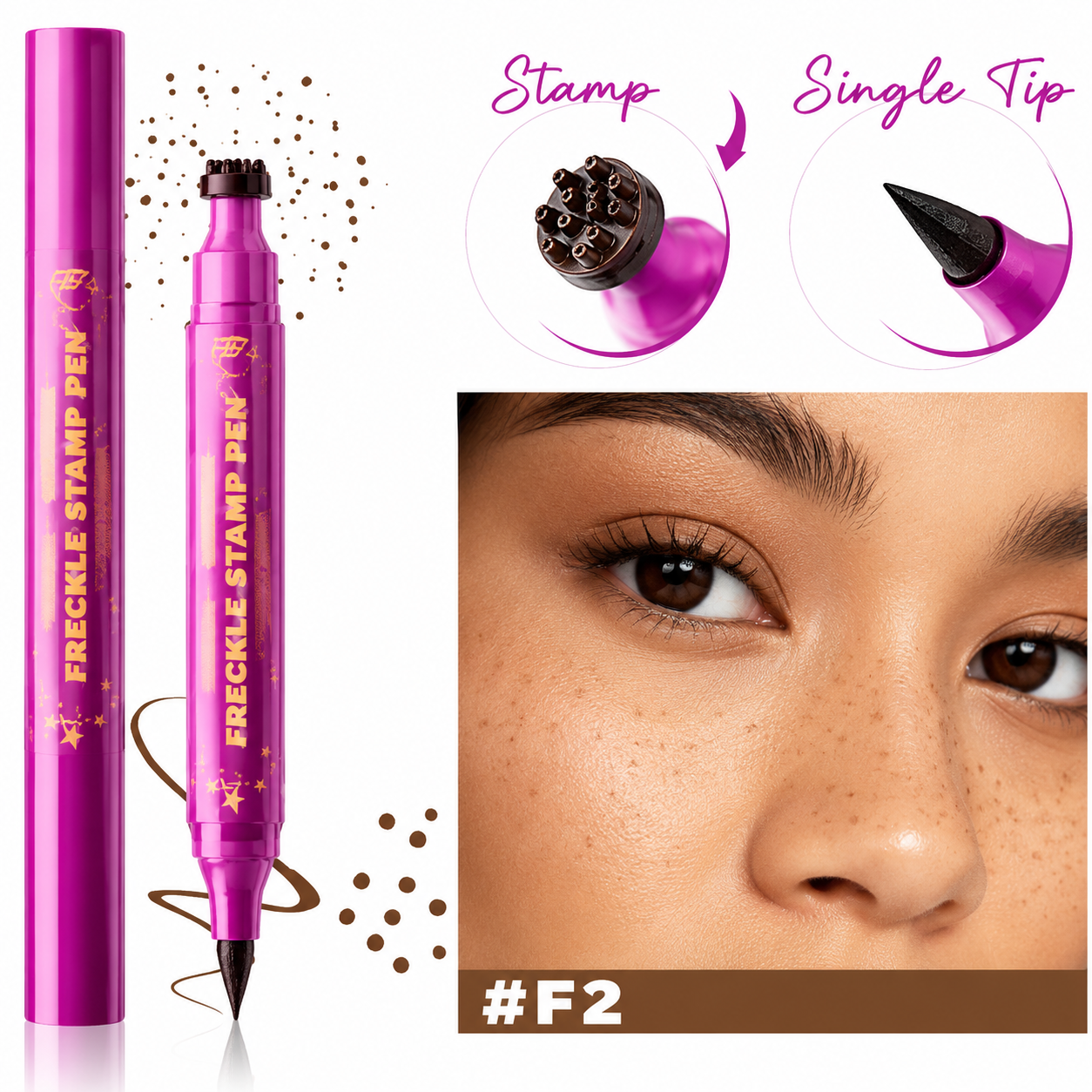 Dual-Ended Freckle Stamp Pen
