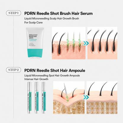 PDRN Reedle Shot Brush Hair Serum