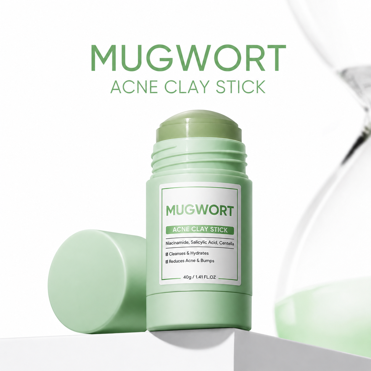 Clay Stick Mask Set – 4 Pack | Deep Cleansing & Pore Purifying