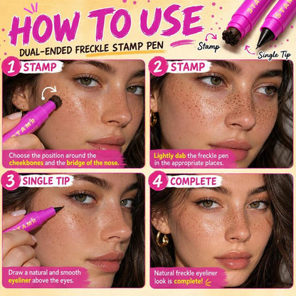 Dual-Ended Freckle Stamp Pen