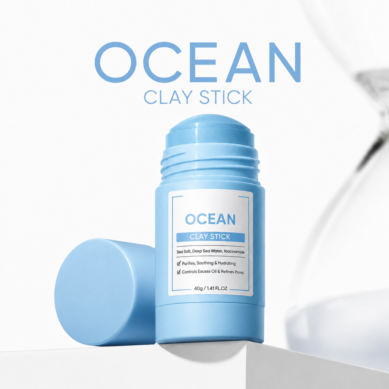 Clay Stick Mask Set – 4 Pack | Deep Cleansing & Pore Purifying